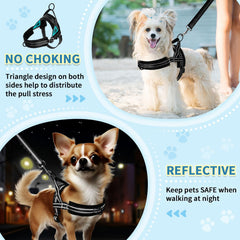 SlowTon soft velvet padding harness delivers comfortable padding against skin for all-day wear.