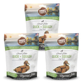 Smart Cookie duck-squash-soft-treats-pack-3 ideal for quick training rewards during walks.