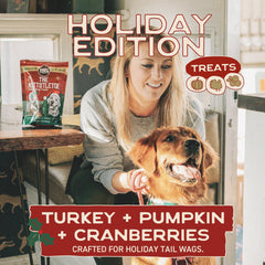 Smart Cookie Muttstletoe close-up shows crunchy texture ideal for festive snacking.