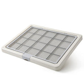 Smart Paws large training tray grey shows spacious 76x62cm area for pads and mess containment.