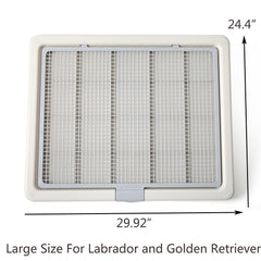 Smart Paws pet training pads holder closeup mesh demonstrates easy separation for cleaning.