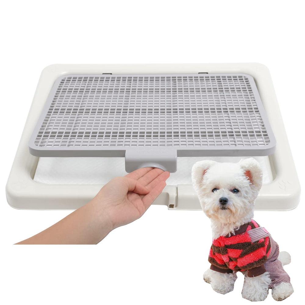 Smart Paws puppy toilet tray front view showing compact size for small breeds