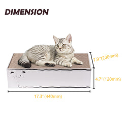 Smartbean cat scratcher pad lounge view offering cozy rest and play