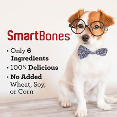 SmartBones Protein Rings real duck and pumpkin ingredients—savory dog treat