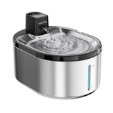 Smartoo wireless cat water fountain assembly demonstrates cordless setup for flexible placement.