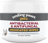 Smiling Paws Pets antibacterial wipes pack for convenient on-the-go skin care