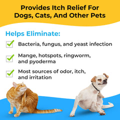 Puppy-safe wipe for dogs and cats used on face and ears