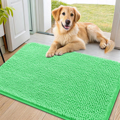 Smiry alfombrilla para puerta con patas mojadas, absorbe humedad y evita charcos en la entrada.