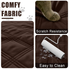 Smiry dog couch cover close-up demonstrates protection from hair and stains
