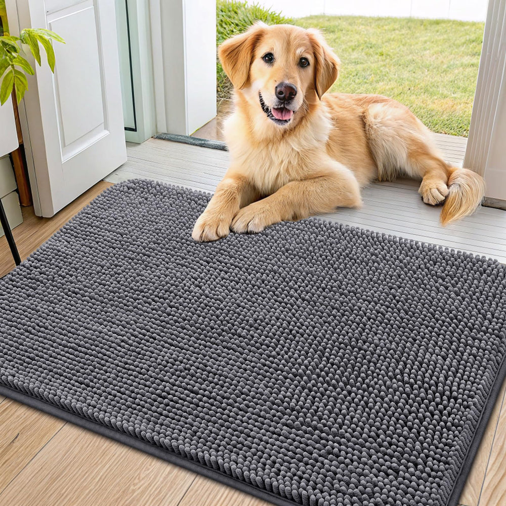 Smiry dog door mat front view—perfect for muddy paws at entryways.