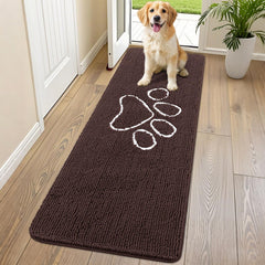 Smiry dog door mat absorbent-dirt-trapper keeps floors clean after muddy walks.