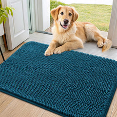 Smiry dog door mat absorbs mud and moisture for a cleaner entryway