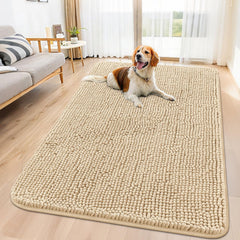 Smiry dog door mat absorbent mud and dirt, keeping entryways cleaner after outdoor adventures.
