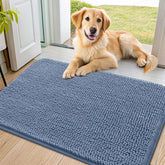 Smiry dog door mat absorbent mud captures moisture at the entryway for cleaner floors.