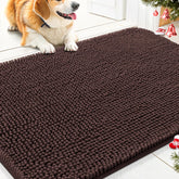Smiry dog door mat absorbs moisture to keep entryways clean.