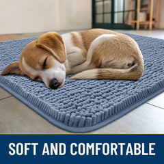 Smiry dog door mat dirt trap demonstrates dirt-catching action near the front door.