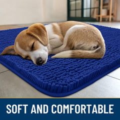 Smiry dog door mat traps dirt for a tidier entryway after muddy walks.