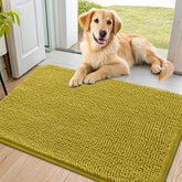 Smiry dog door mat front view shows absorbent surface for muddy paw cleanup
