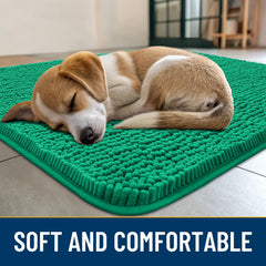 Smiry dog door mat with muddy-paws focus; high absorbency keeps entryways cleaner