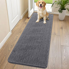 Smiry dog door mat muddy paws front door; catches moisture and dirt for cleaner floors
