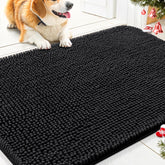 Smiry dog door mat Muddy Paws front view traps moisture at the doorway