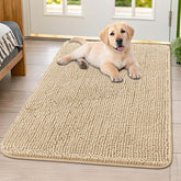 Smiry dog door mat soft-pile close-up for cozy, paw-friendly entry.