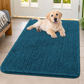 Smiry dog door mat soft pile provides cozy step for muddy paws.