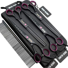 Smith King straight 7in dog grooming scissors for precise trims