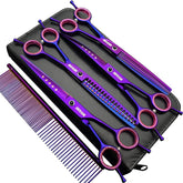 Smithking 7inch straight dog grooming scissors for precise clean cuts