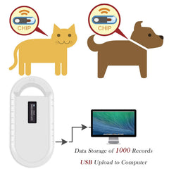 Smoostart Microchip Scanner USB upload port enabling quick data transfer to PC.