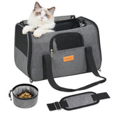 Smouatou cat carrier with durable scratch-resistant exterior for reliable travel