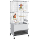 SNAAT bird cage parakeet hanging-window showing spacious habitat for small birds