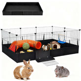 SNAAT Guinea Pig Cage waterproof liner closeup showing chew-deterrent protection for long-lasting use