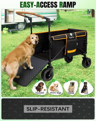 Snagle Paw tailgate space expands interior for bigger dogs.