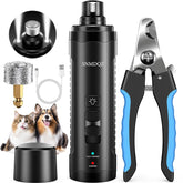 SNMDQZ dog nail grinder with LED lights aids quiet, precise trimming.
