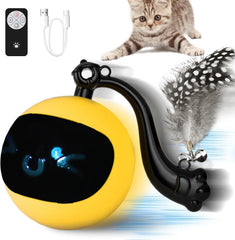 Snoslme interactive cat ball toy with remote for engaging play sessions