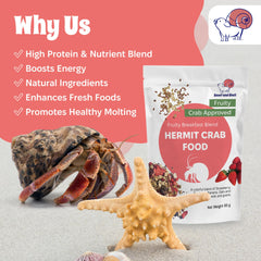 Snout and Shell dried-fruit ingredients highlight natural flavor and foraging appeal.