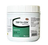 Snoutly Tricox soft chews bottle closeup supporting canine joint health and mobility.