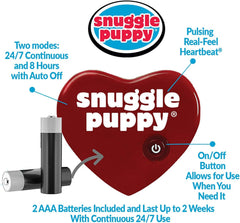 Snuggle Puppy Small Breed real-feel-heartbeat delivers natural comfort for easy settling.