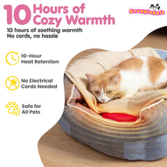 Snugglesafe Original heat pad microwave activation demonstrates easy heat-up for quick comfort