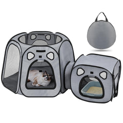 SNUVID portable cat playpen large enclosure for lounging and play.