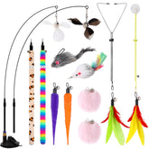 Soarer 4in1 cat toy set with suction cup for engaging indoor play