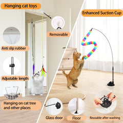 Soarer door-hanging cat toy clip for easy, on-the-go indoor play