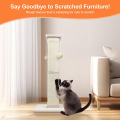 SOCATER post shows tree-bark texture on natural sisal surface for claws