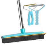 Soccso Carpet Rake with 60-inch handle extends reach for large-area cleaning.