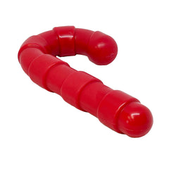 SodaPup Candy Cane dog chewing action illustrating long-lasting chew