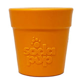 SodaPup Flower Pot closeup highlights treat dispenser action for mental stimulation