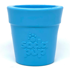 SodaPup Flower Pot treat dispenser in use, promoting mental stimulation.