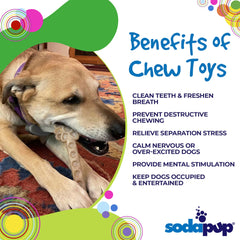 SodaPup Flower Tower 7-inch size graphic highlights suitability for small to medium dogs.