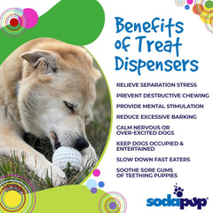 SodaPup Golf Ball non-toxic material highlighting safe chewing for pets